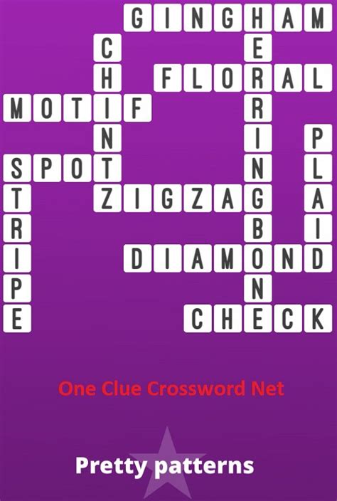 pretty crossword clue|one clue crossword pretty patterns.